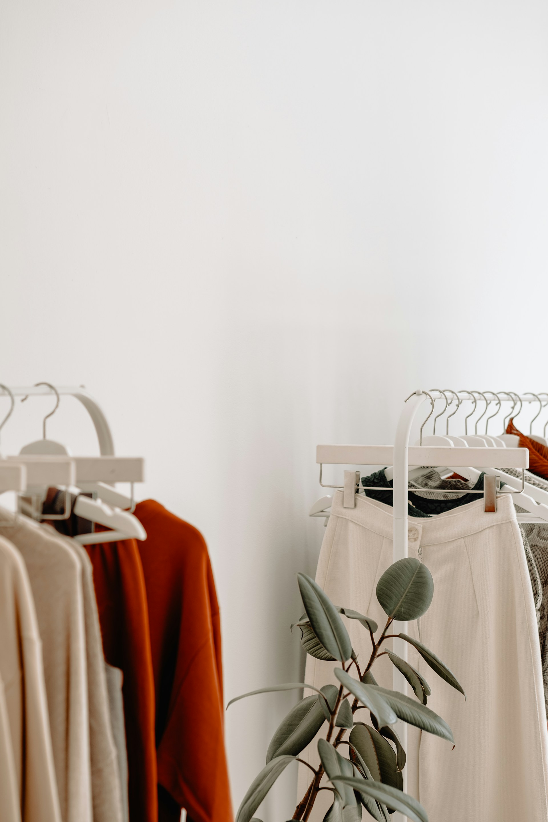 Image of clothing racking